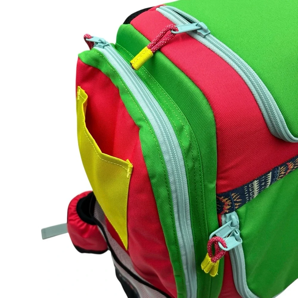 KAVU Pacific Rimshot Disc Golf Bag Padded Frisbee Holder Backpack - Carnival
